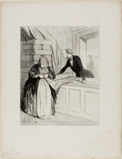 The Salesman’s Hoax. – A Design Out of Fashion. This kind of fabric has a delightful shade, Madame