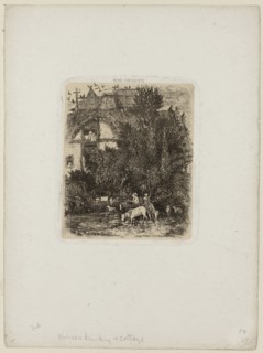 The House with the Curved Façade, from Revue Fantaisiste, 1861, Rodolphe Bresdin, French,