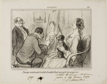 - Since he is now part of the family, he must also have his portrait taken, plate 269 from