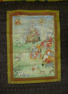 Painted Banner (Thangka) from a Set of Seven Honoring Gayadhara, a Sakya Pandit from India, 19th