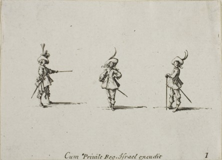 Unarmed Drill, plate one from The Military Exercises, published 1635, Jacques Callot (French,