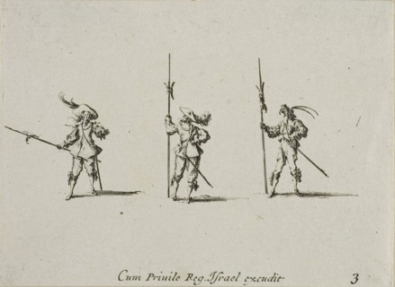 Drill with Halberds, plate three from The Military Exercises, published 1635, Jacques Callot