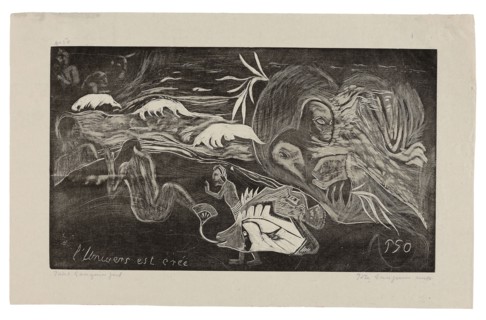 L’univers est créé (The Universe Is Being Created), from the Noa Noa Suite, 1893–94, printed and