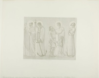Legendary Saints of France (center frieze), c. 1888, Georges-William Thornley (French, 1857-1935),