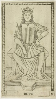 The King, plate eight from The Ranks and Conditions of Men, c. 1465, Master of the E-Series