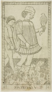 The Gentleman, plate five from The Ranks and Conditions of Men, c. 1465, Master of the E-Series