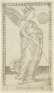 Astrology, plate 29 from Arts and Sciences, c. 1465, Master of the E-Series Tarocchi, Italian,