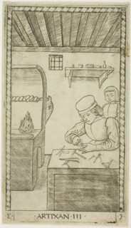 The Artisan, plate three from The Ranks and Conditions of Men, c. 1465, Master of the E-Series