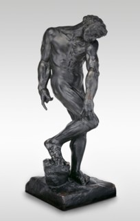 Adam, Modeled 1881, cast about 1924, Auguste Rodin, French, 1840—1917, France, Bronze with dark