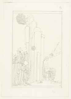 The Teacher of Wisdom, c. 1890–1900, Charles Ricketts, English, 1866-1931, England, Pen and brown