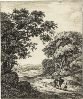 Hagar’s Departure, from Six Landscape Subjects from the Old Testament, 1650/60, Antoni Waterlo,