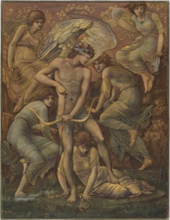 Cupid’s Hunting Fields, 1885, Sir Edward Burne-Jones, English, 1833-1898, England, Gouache, with