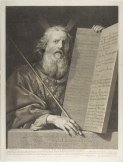 Moïse, 1699, Gérard Edelinck (French, born Flanders, 1640-1707), after Robert Nanteuil (French,