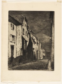 Street at Saverne, 1858, James McNeill Whistler, American, 1834-1903, United States, Etching with