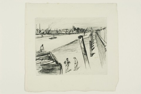Millbank, 1861, James McNeill Whistler, American, 1834-1903, United States, Etching and drypoint