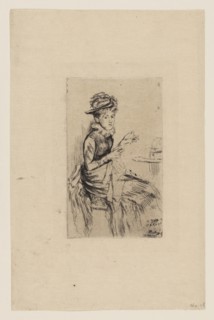 Tatting, 1874, James McNeill Whistler, American, 1834-1903, United States, Etching with foul biting