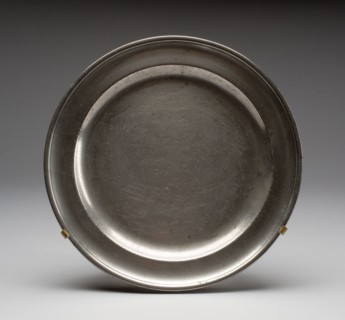 Plate, c. 1789, Thomas Badger, American, 1764–1826, Boston, Pewter, diam. 21.6 cm (8 1/2 in.)