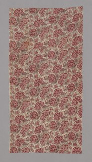 Cape Provencale (Dress or Furnishing Fabric), 1725/75, France, Cotton, plain weave, block printed,
