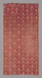 Eros (Furnishing Fabric), c. 1810, France, Plain printed simple cloth, 266.8 × 137.4 cm (105 × 54