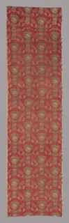 Eros (Furnishing Fabric), c. 1810, France, Plain printed simple cloth, 260.4 × 65.5 cm (102 1/2 ×