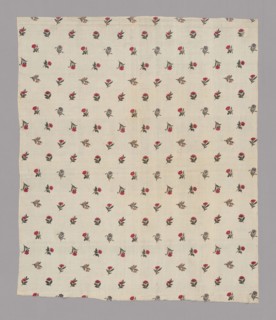 Panel (Dress Fabric), c. 1785, France, Jouy-en-Josas, France, Cotton, plain weave, block printed,