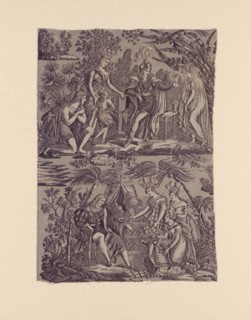 Le Romance du Cortés (The Song of Cortez) (Furnishing Fabric), 1815, Designed by Delmès (French,