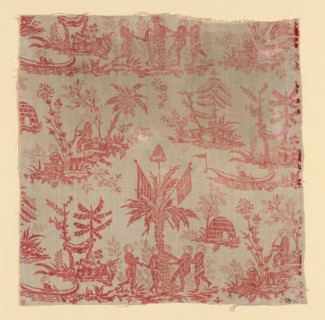 La Danse des Noirs (The Dance of the Blacks) (Furnishing Fabric), c. 1760, Manufactured by