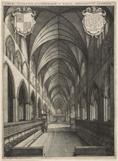 St. Paul’s Choir, 1658, Wenceslaus Hollar, Czech, 1607-1677, Bohemia, Etching on ivory laid paper,