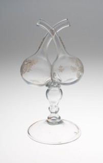 Cruet for Oil and Vinegar (Guédoulfe), Mid 18th century, France, Glass, 26 × 13.3 × 12.1 cm (10 1/4