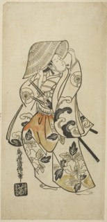 The Actor Tamazawa Saijiro in an unidentified role, c. 1740, Torii Kiyomasu II, Japanese, 1706