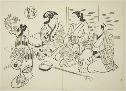 The Momiji-no-ga Chapter from The Tale of Genji (Genji Momiji-no-ga), from a series of Genji
