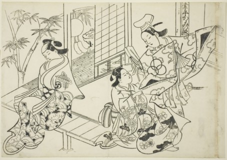 Narihira: The Mirror Scene (Narihira kagami no dan), from the series Famous Scenes from Japanaese