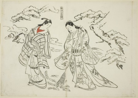 Sleeve-Letter Takasago (Sodefumi Takasago), no. 2 from a series of 12 prints depicting parodies of