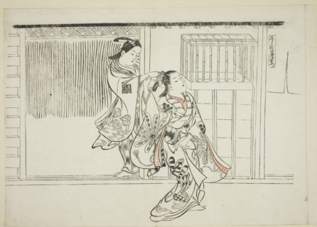 Comb Rashomon (Sashigushi Rashomon), no. 3 from a series of 12 prints depicting parodies of plays,
