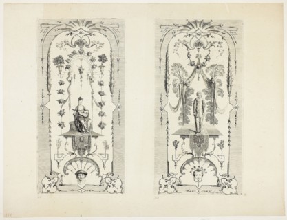 Screen of Six Sheets (311 & 312), n.d., Louis Crépy, Jr., French, 18th century, France, Etching on