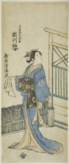 The Actor Segawa Senjo (Kikunojo III) as the wife of Amakawaya Gihei in the play Kanadehon