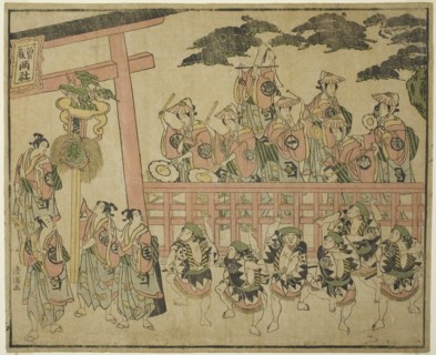The Soga Festival, c. 1768, Torii Kiyomitsu I, Japanese, 1735-85, Japan, Color woodblock print,