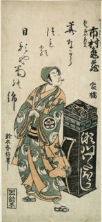 The Actor Ichimura Kamezo I as Tachibanaya Hikoso in the play Ume Momiji Date no Okido, performed