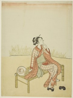 By the Stream, c. 1765, Attributed to Suzuki Harunobu ?? ??, Japanese, 1725 (?)–1770, Japan, Color