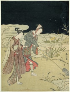 Catching Fireflies, About 1767, Suzuki Harunobu ?? ??, Japanese, 1725 (?)-1770, Japan, Color