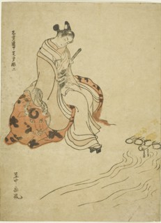 Young Man Seated on an Ox, 1765, Shichu, Japanese, 18th century, Japan, Color woodblock print,