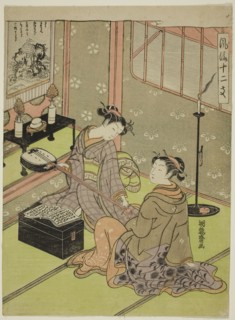 Snake, from the series Fashionable Twelve Signs of the Zodiac (Furyu juni shi), c. 1770/72, Isoda