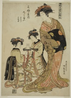 Shirayu of the Wakanaya, from the series Models for Fashion: New Designs as Fresh as Young Leaves