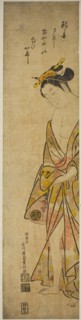 Young Woman after a Bath, c. 1745, Ishikawa Toyonobu, Japanese, 1711-1785, Japan, Hand-colored