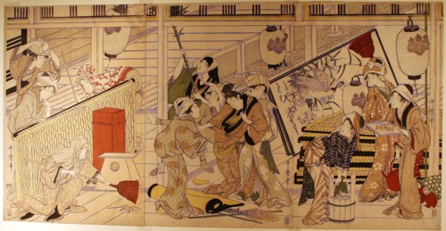 House cleaning in preparation for the New Year, late 1790s, Kitagawa Utamaro ??? ??, Japanese, 1753