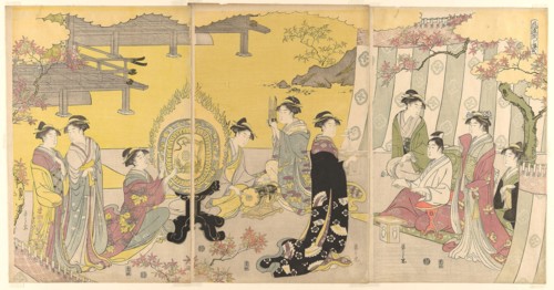Momiji no ga, from the series A Fashionable Parody of the Tale of Genji (Furyu yatsushi Genji), c.