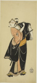 The Actor Ichikawa Raizo I as Hanakawado no Sukeroku in the scene Sukeroku in the play Hitokidori