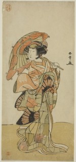 The Actor Nakamura Tomijuro I as the female fox from Mt. Ubagadake in the play Chigo Torii Tobiiri