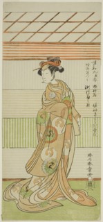 The Actor Segawa Kikunojo II as the Courtesan Maizuru in the Play Furisode Kisaragi Soga, Performed