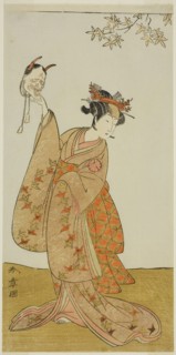 The Actor Segawa Yujiro I as Matsukaze, Sister of Togashi no Saemon, in the Play Gohiiki Kanjincho